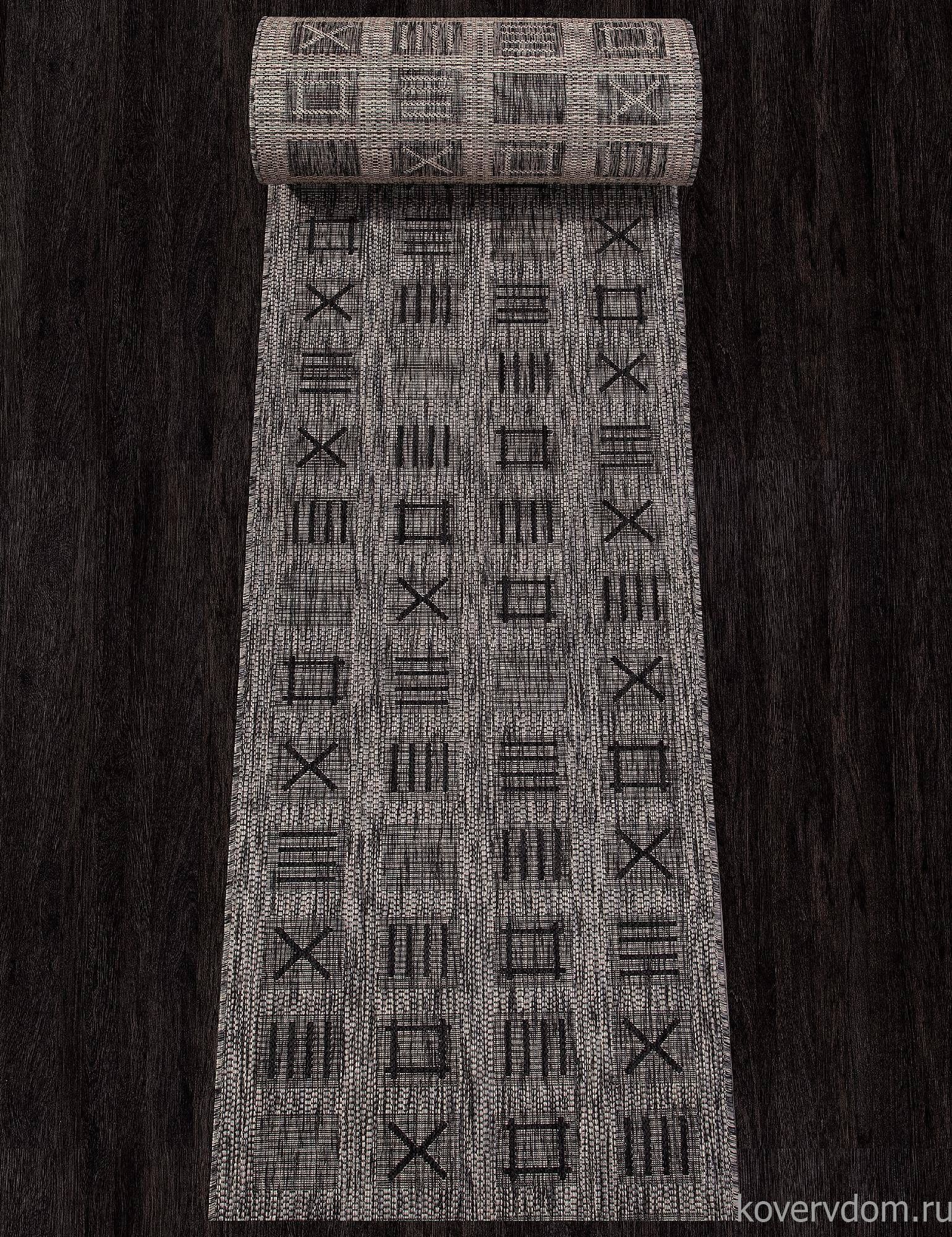 Ковровая дорожка VEGAS S003 D.GRAY-BLACK