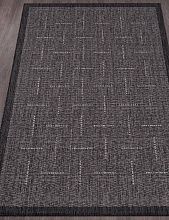 Ковер циновка VEGAS S008 BLACK-GRAY