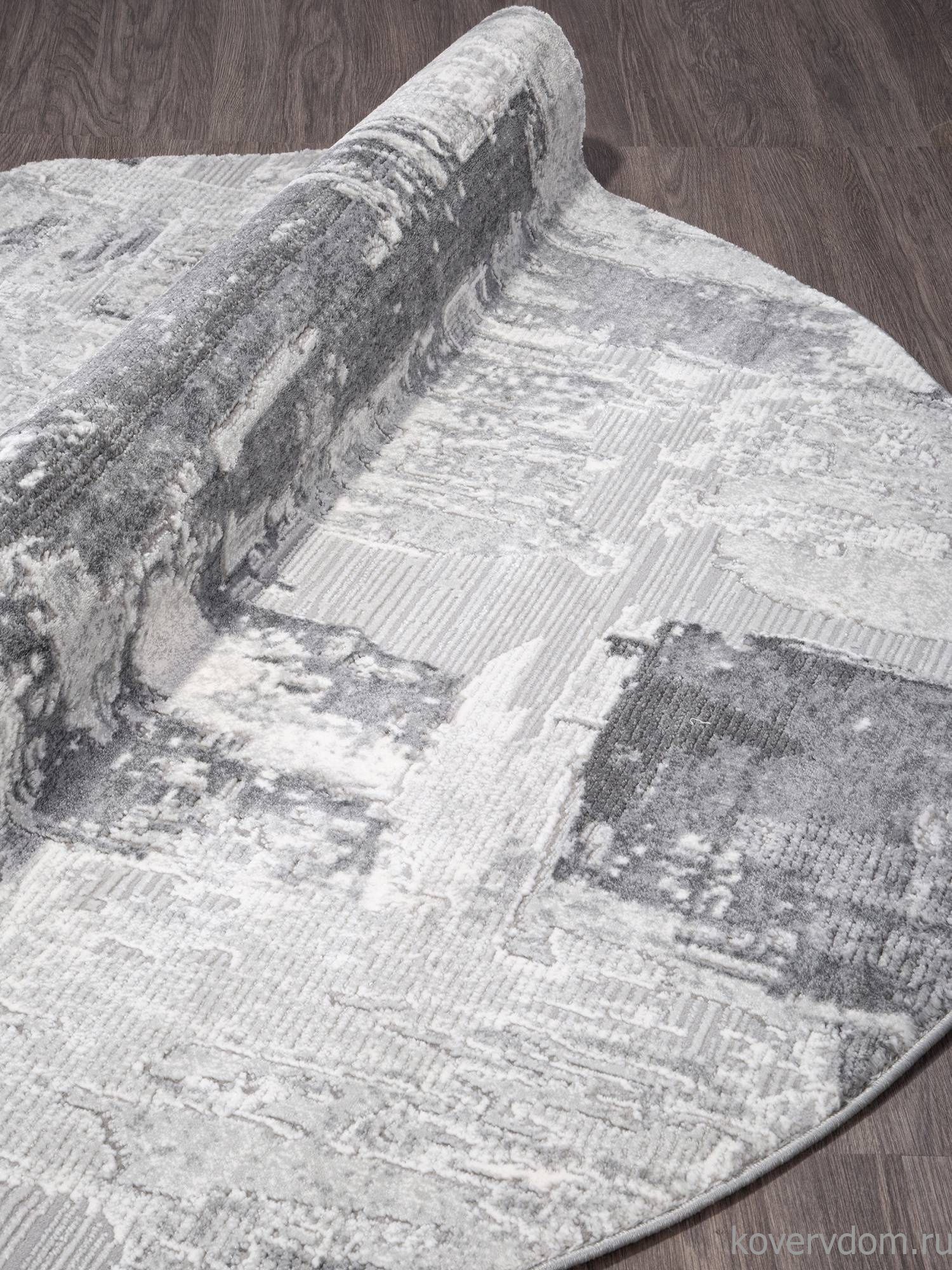 Ковер ARMINA 03758A GREY / GREY Круг Ковер ARMINA 03758A GREY / GREY Круг