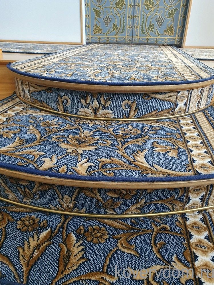 Ковровая композиция в храм 39-38 сине-голубая Ковровая композиция в храм 39-38 сине-голубая