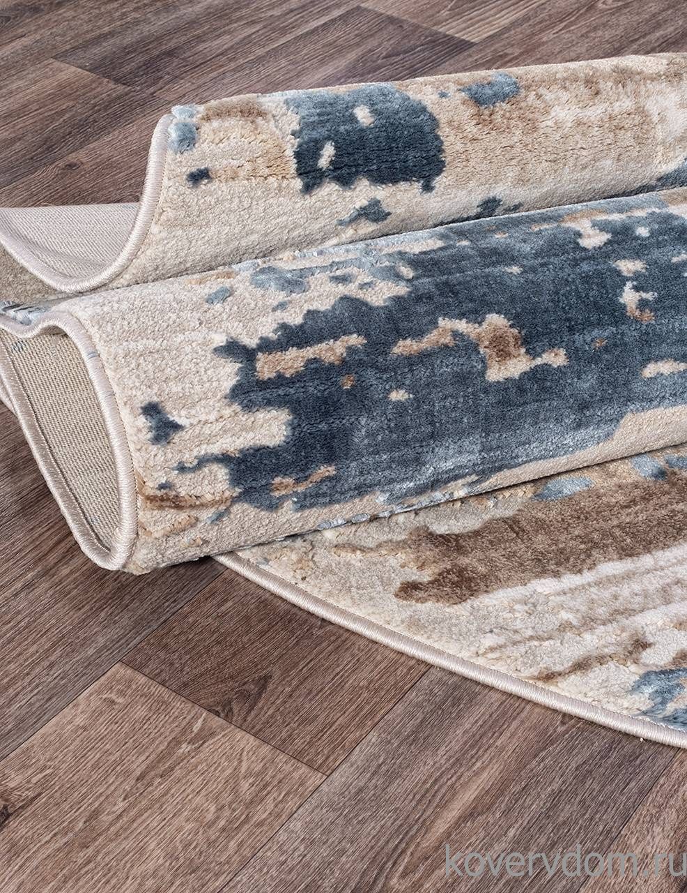 Ковер STAR P0394 M.L.BEIGE / D.BLUE Овал