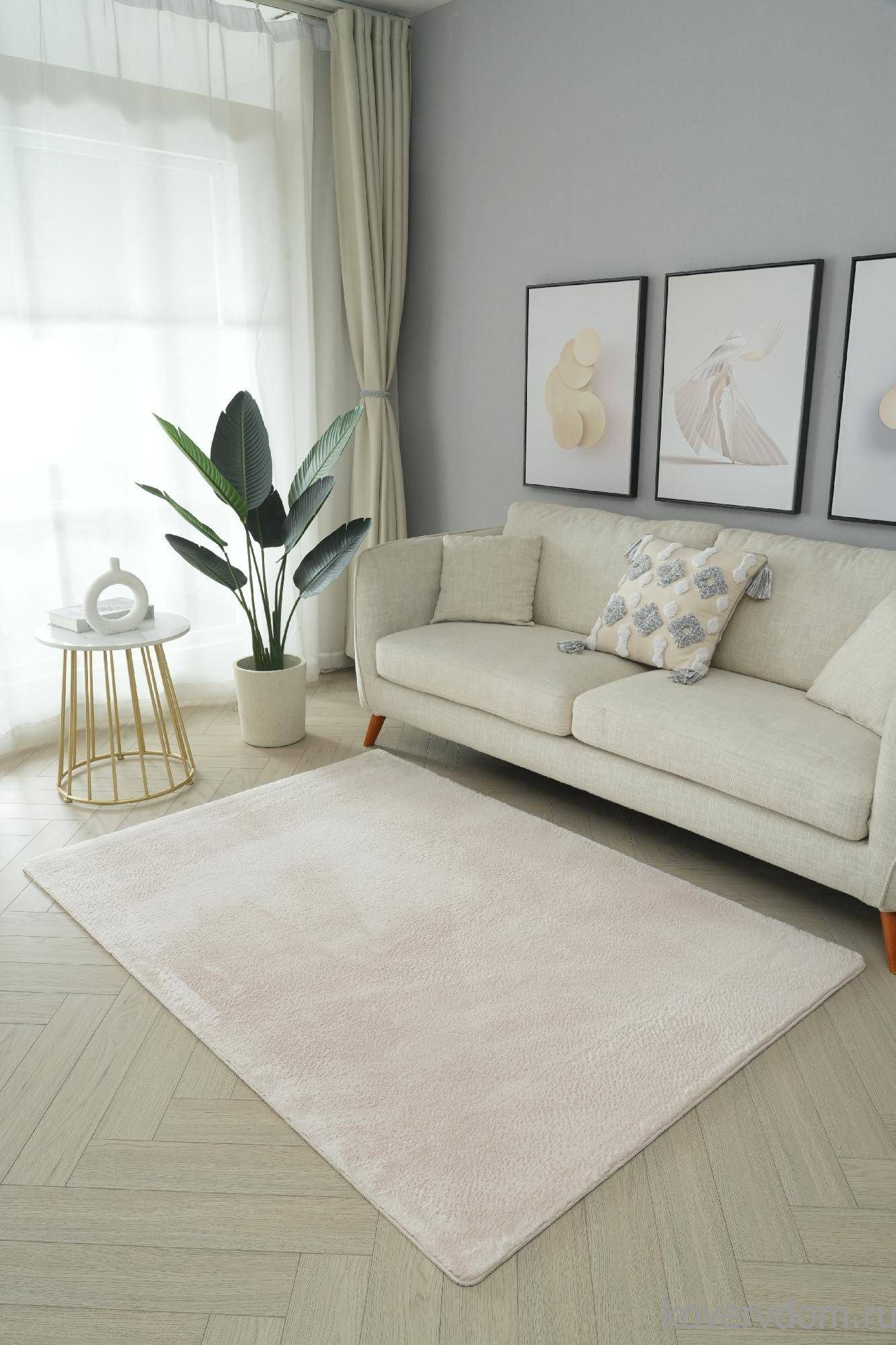 Ковер из искусственного меха RABBIT PX2000 L.BEIGE Ковер из искусственного меха RABBIT PX2000 L.BEIGE