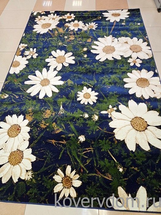 Ковер Ромашки синий Ковер Ромашки синий