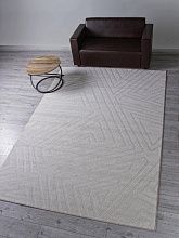 Пушистый круглый ковер DONA F522 CREAM