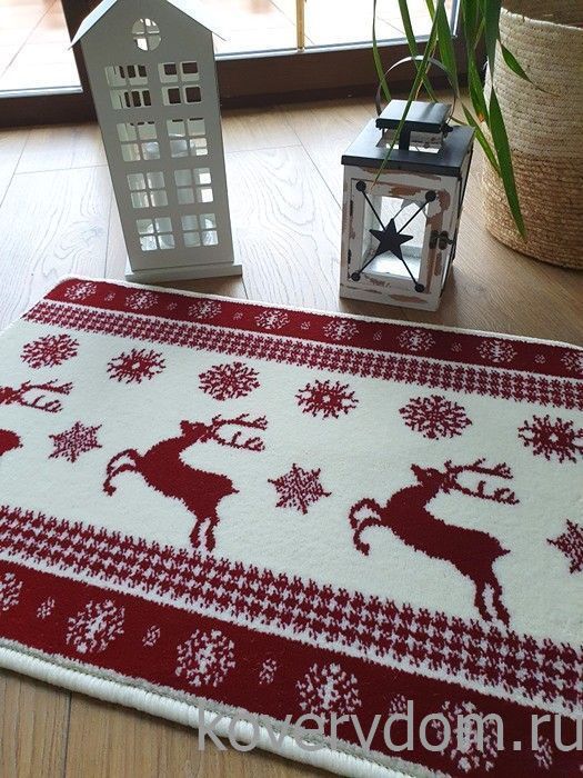 Новогодний сувенирный коврик 40147 ОЛЕНИ Новогодний сувенирный коврик 40147 ОЛЕНИ