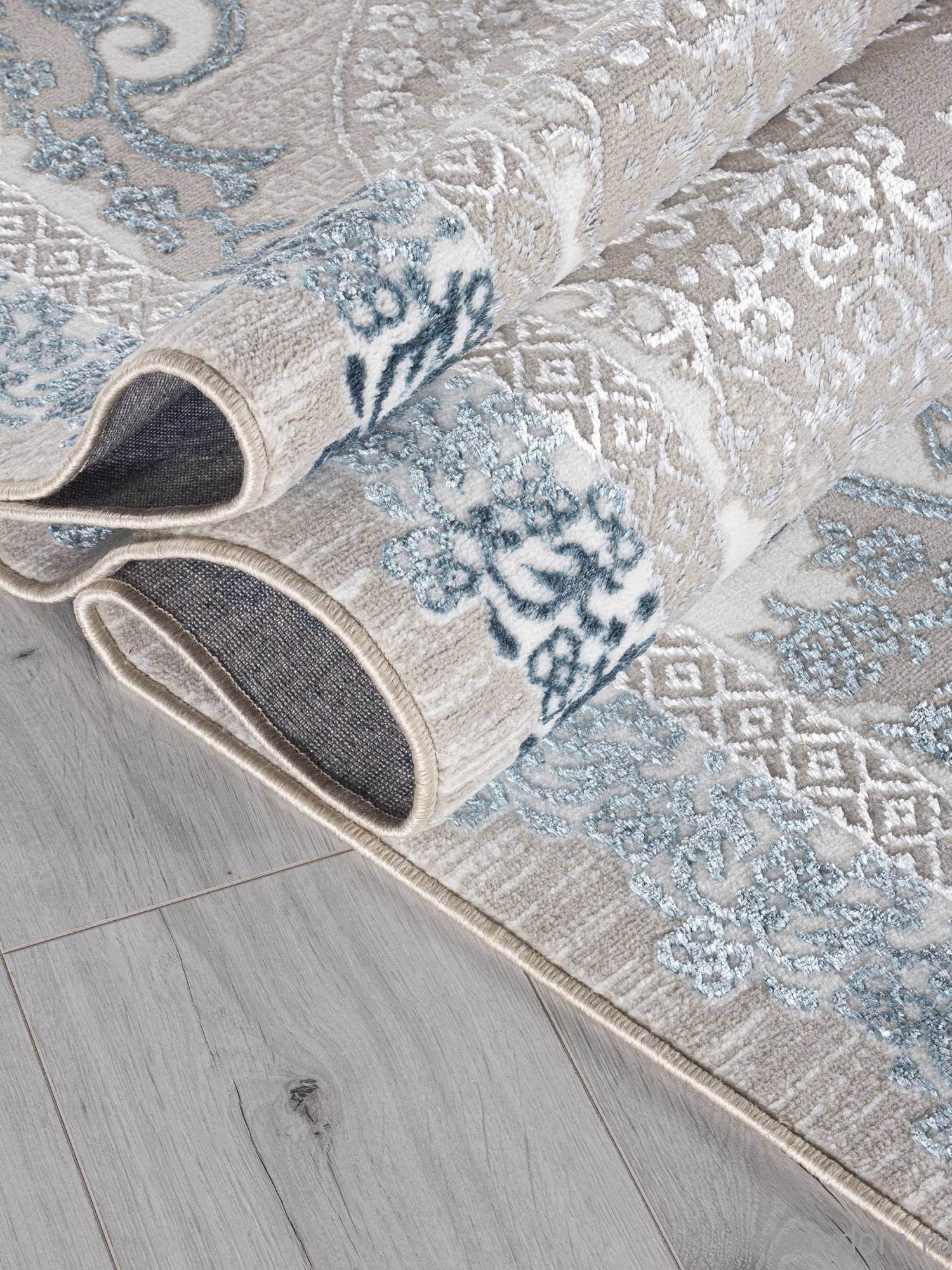 Ковер EFSAN Q010A CREAM SHRINK / BLUE FDY Ковер EFSAN Q010A CREAM SHRINK / BLUE FDY