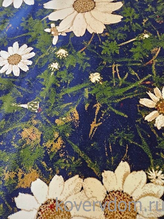 Ковер Ромашки синий Ковер Ромашки синий