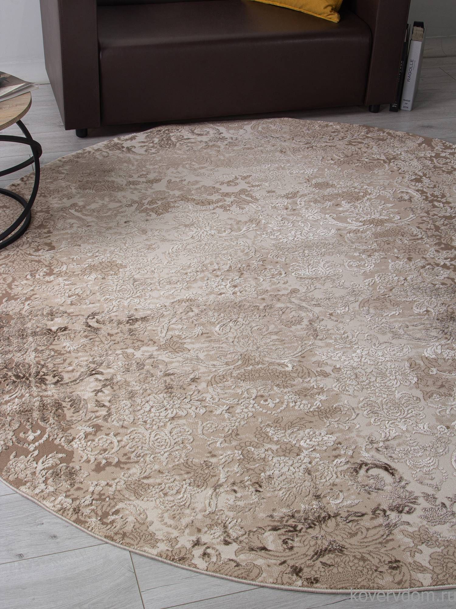 Ковер ARMINA 03708A BROWN / BROWN Круг Ковер ARMINA 03708A BROWN / BROWN Круг