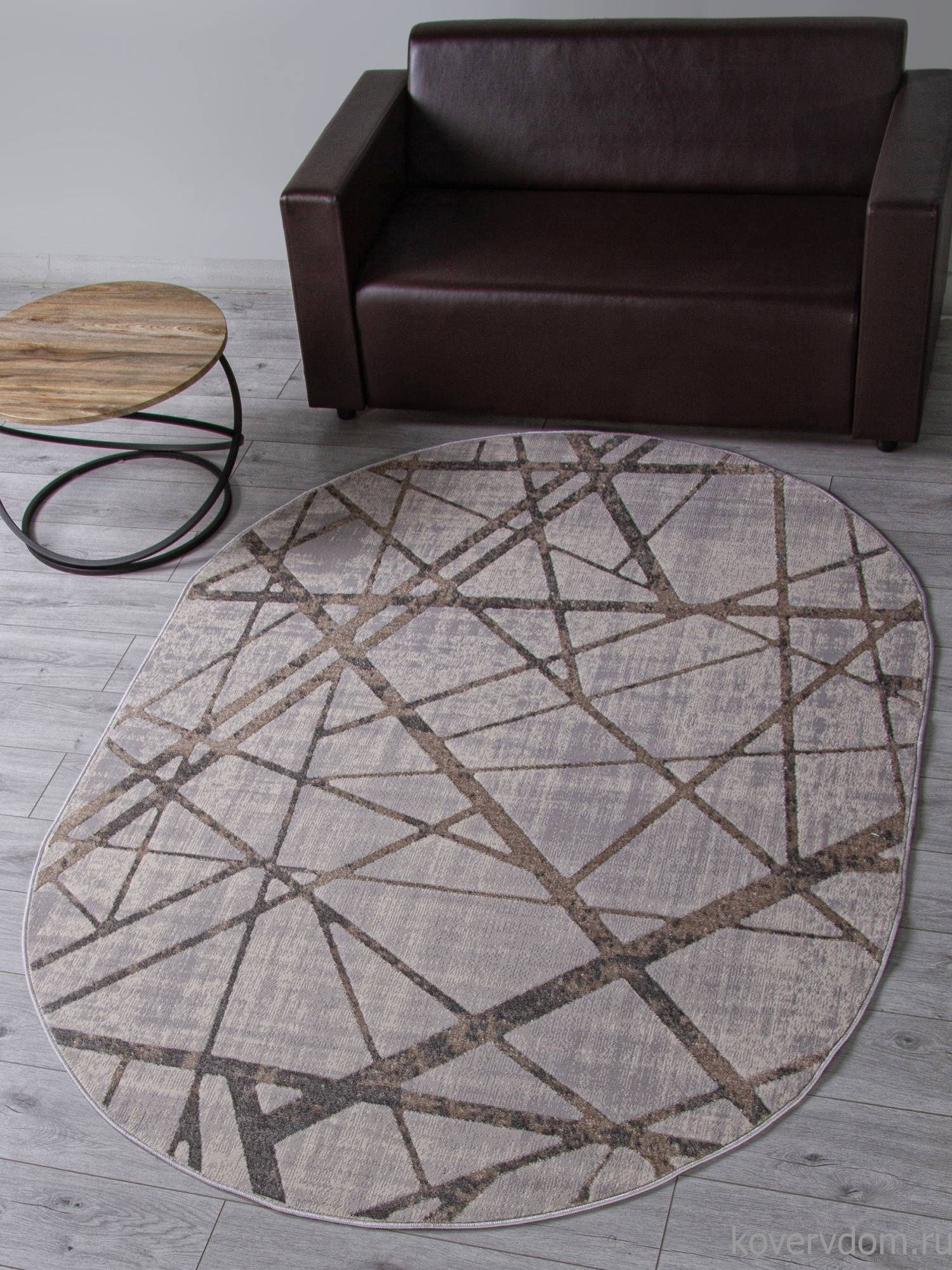 Ковер LIMAN F478 GRAY-BEIGE Овал