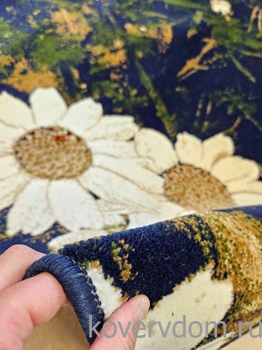 Ковер Ромашки синий Ковер Ромашки синий