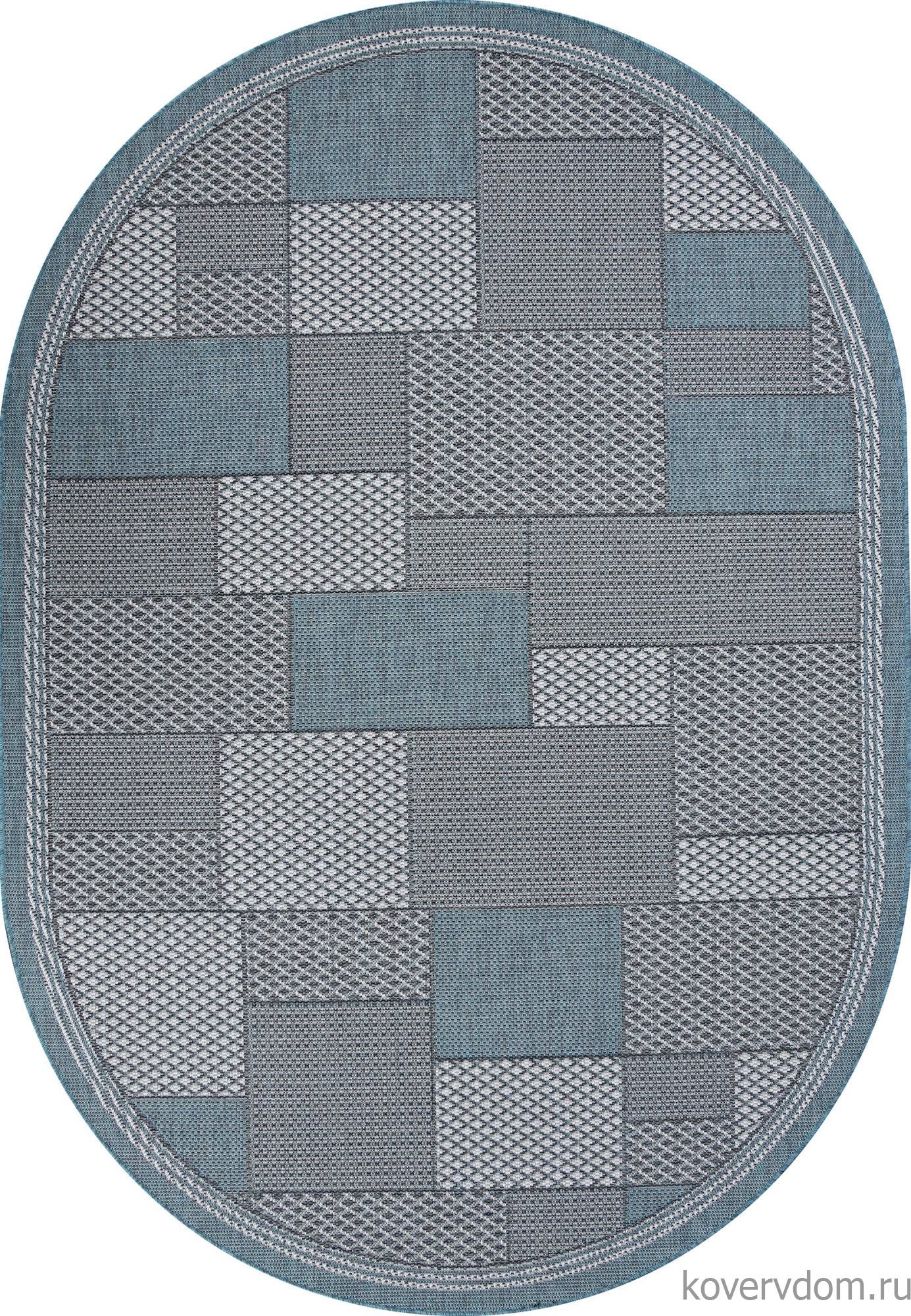 Ковер-циновка KAIR S148 BLUE Овал