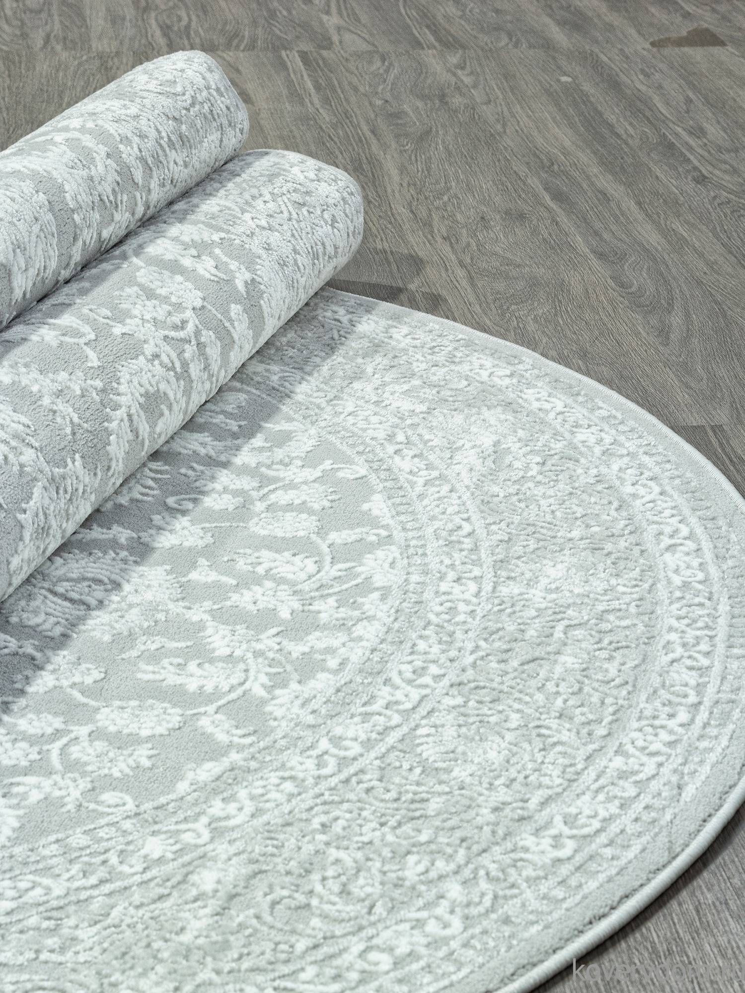 Ковер SIROCCO E365AP GREY / WHITE Овал