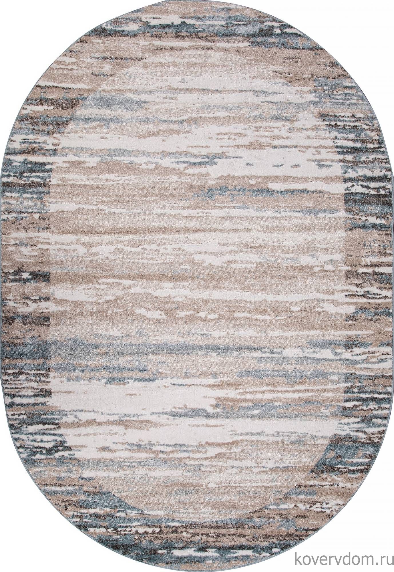 Ковер NATUREL D983 BEIGE-BLUE Овал