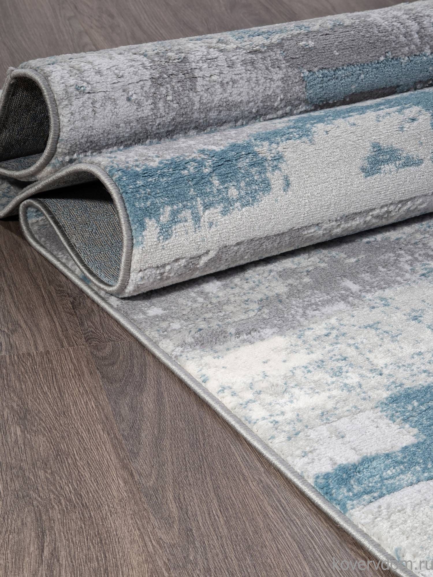 Ковер Valentino M016A D.GREY SHRINK / L.BLUE HEATSET