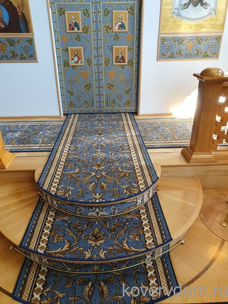 Ковровая композиция в храм 39-38 сине-голубая Ковровая композиция в храм 39-38 сине-голубая