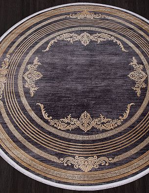 Ковер MILANO 21071Y D.GREY / L.YELLOW Круг