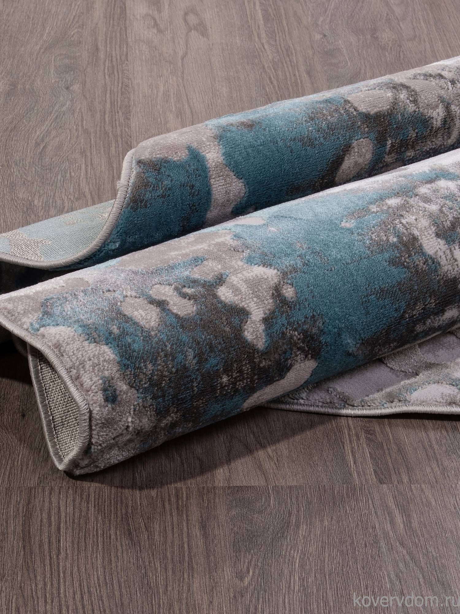 Ковер TEMPO 0101TA GREY / L.BLUE Круг Ковер TEMPO 0101TA GREY / L.BLUE Круг