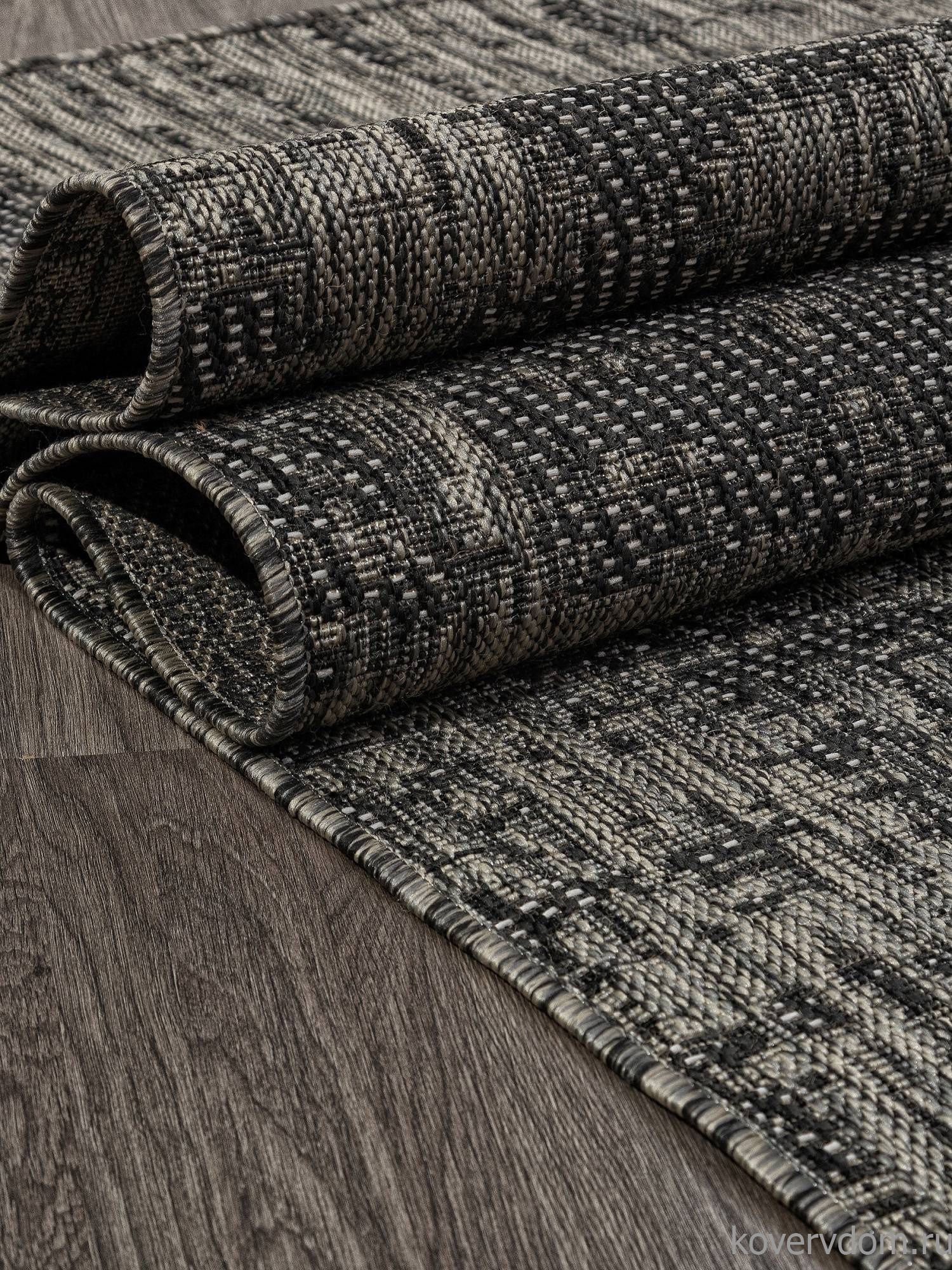 Ковер-циновка KAIR S131 BLACK-GRAY Ковер-циновка KAIR S131 BLACK-GRAY