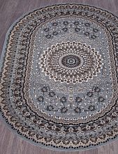 Ковер из России SIERRA-A D504 BLUE-BROWN 2 Овал
