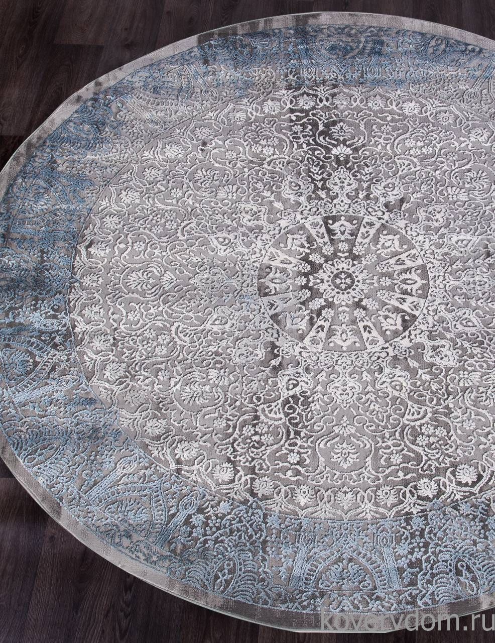 Ковер ARMINA 03878A BLUE / BLUE Круг Ковер ARMINA 03878A BLUE / BLUE Круг