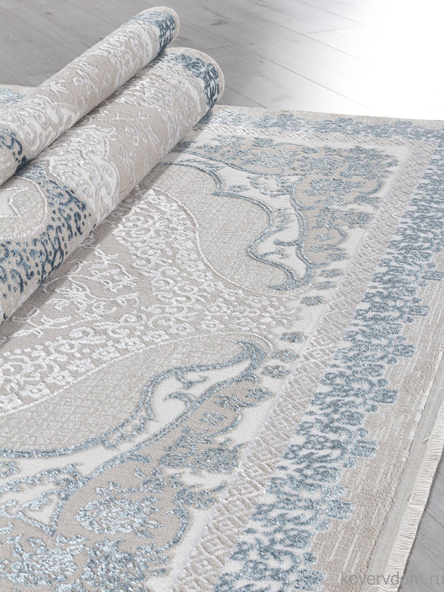 Ковер EFSAN Q010A CREAM SHRINK / BLUE FDY Ковер EFSAN Q010A CREAM SHRINK / BLUE FDY