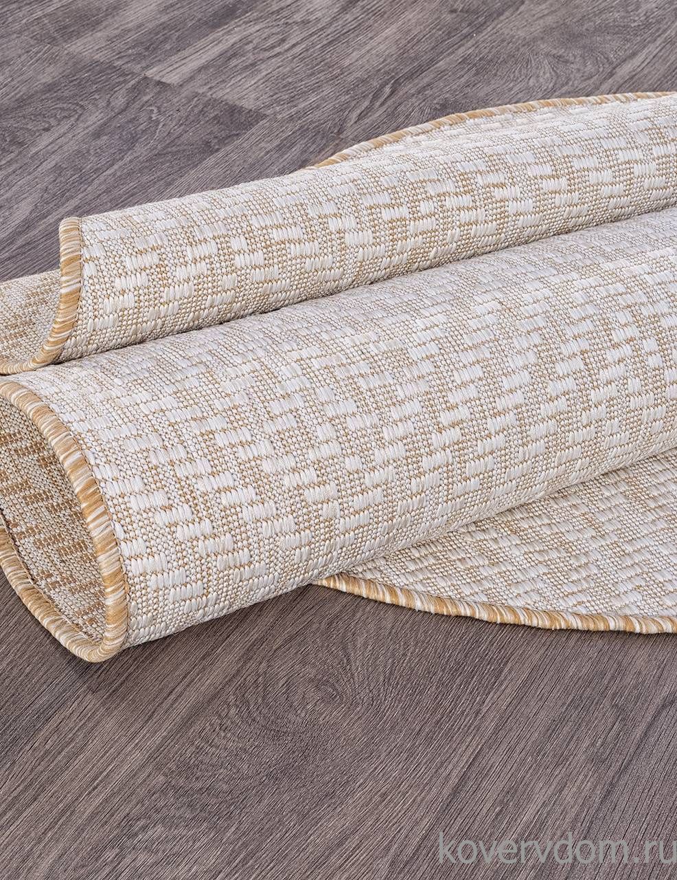 Ковер циновка VEGAS S115 Кремовый Овал Ковер циновка VEGAS S115 Кремовый Овал